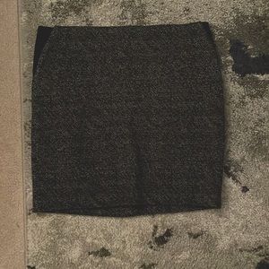 Le Chateau Charcoal Grey Tweed Skirt (13/14)